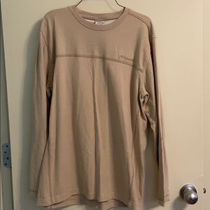 Men’s Columbia Tan Long-Sleeve Shirt